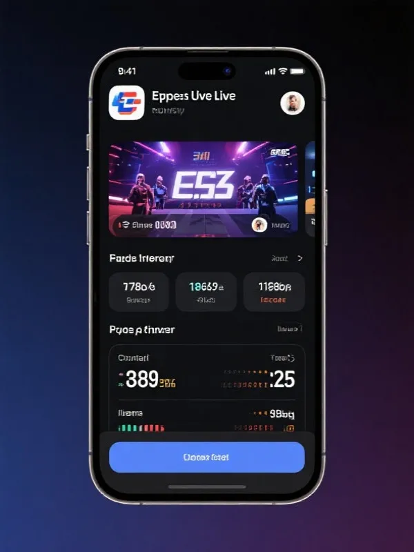 赛事直播App界面